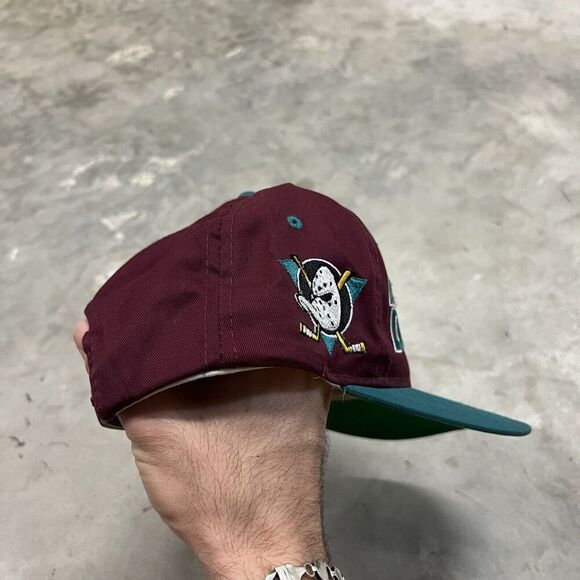 Vintage Sports Specialties Mighty Ducks Twill NHL SnapBack VTG - Picture 5 of 8
